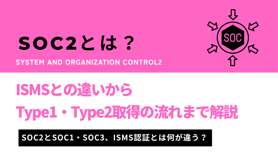 SOC2とは？ISMSとの違いからType1・Type2・取得の流れまで解説